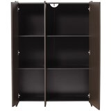 WOOOD Temno rjava omarica v jesenovem dekorju 102x140x44 cm Brock – | Shoptok.si
