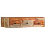 vidaXL Zidni konzolni stol od masivnog drva šišama 100 x 25 x 20 cm | shoptok.hr