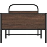  Posteljni okvir brez vzmetnice 100x190 cm rjav hrast inž. les, (21607181) | Shoptok.si