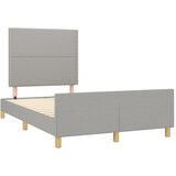 vidaXL Posteljni okvir z vzglavjem svetlo siv 120x190 cm tkanina, (21128251) Cene