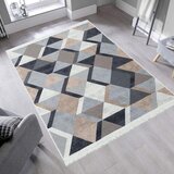 Conceptum Hypnose Ar 10 - Beige, Black BeigeBlackWhite Rug (80 x 300) Cene
