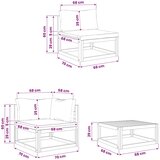 Set sofe 7 kom. Prirodna Čvrsto drvo akacije | shoptok.hr