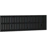  Zidno uzglavlje crni 185x3x60 cm od masivne borovine | shoptok.hr
