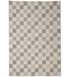 Flair Rugs Zelena pralna preproga iz mešanice bombaža 155x230 cm Muted Checkerboard – Cene