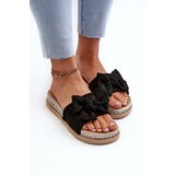 Boto Women's Platform Slide Sandals with Bow Black Aflia | Shoptok.si