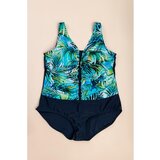 Fenzy Plus Size Kopalke S Potiskom, Temno Modre | Shoptok.si