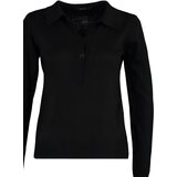 Trendyol Black Polo Collar Knitwear Sweater | Shoptok.si