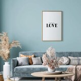  Plakat - Simple Love 40x60 Zlatni okvir | shoptok.hr