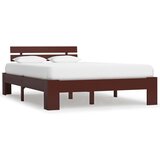 Maison Chic Posteljni okvir - Dvoposteljna postelja - Zakonska postelja temno rjav iz trdne borovine 120x200 cm-J15426, (21766127) | Shoptok.si