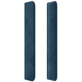  LED uzglavlje tamnoplavo 93x16x118/128 cm baršunasto | shoptok.hr