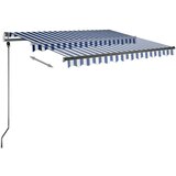  Samostojeća tenda na ručno uvlačenje 350 x 250 cm plavo-bijela | shoptok.hr