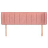  Uzglavlje s ušima ružičasto 147x23x78/88 cm baršunasto | shoptok.hr