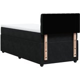 Box spring krevet s madracem crni 90x200 cm baršunasti | shoptok.hr