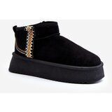 Boto Platform Snow Boots with Pattern Black Udra | Shoptok.si