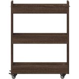 Ormarić s kotačima 60 x 22 x 79 cm od konstruiranog drva | shoptok.hr