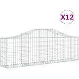  Lučne gabionske košare 12 kom 200x30x60/80 cm pocinčano željezo | Eponuda.com