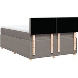  Krevet s oprugama i madracem smeđesivi 140x200 cm tkanina | shoptok.hr
