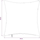  Presvlaka za jastuk 2 pcs HEERLEN Crna 45 x 45 cm Flanel - Crna 45 x 45 cm 2 Slike