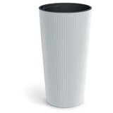  Saksija Lamia visoka 25cm sa uloškom - bela S449 Cene