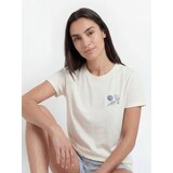 Reserved Komplet dvodijelne pidžame s printom - krem | shoptok.hr