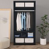  Ormar crni 100 x 50 x 200 cm od iverice | shoptok.hr
