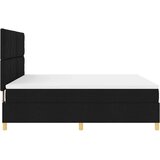  LED Box Spring Krevet s uzglavljem Crna 180 x 200 cm tkanina | shoptok.hr