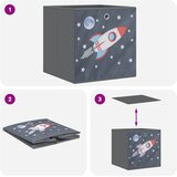  Sklopive kutije za pohranu 10 kom sive 32x32x32 cm od tkanine | Eponuda.com