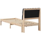  Krevetni okvir s tapiciranim uzglavljem Smeđa 75 x 190 cm | shoptok.hr