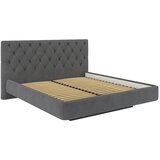 Modern Living Oblazinjena Postelja Pedro, Temno Siva, 160x200 | Shoptok.si