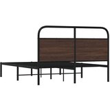 vidaXL Okvir kreveta bez madraca smeđa boja hrasta 120 x 190 cm drveni | shoptok.hr