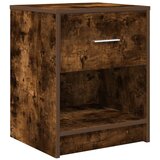 vidaXL Nočna omarica s predalom dimljen hrast 40x34x50 cm, (5000298596) | Shoptok.si
