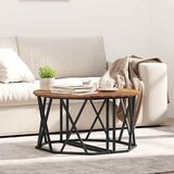  Kava Stol Staro drvo 80 x 80 x 42 cm Inženjerska drva i čelik | shoptok.hr