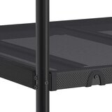 vidaXL Krevet na kat bez madraca crni 107x203 cm čelik | shoptok.hr