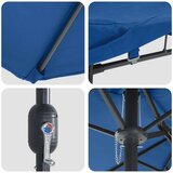  Vrtni suncobran Azurnoplava 385 x 209 x 244 cm | shoptok.hr