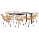  7-dijelni vrtni blagovaonski set od poliratana | shoptok.hr