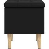  Klupa za pohranu crna 42 x 42 x 46 cm od konstruiranog drva | shoptok.hr