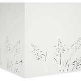  Vrtna saksija Bijela 50 x 50 x 49 cm Čelična vrata - Bijela 50 x 50 x 49 cm 1 | shoptok.hr