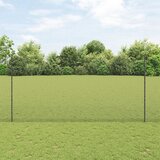 vidaXL varjena žična ograja z 10 U drogovi siva 1.5x10 m jeklo Cene