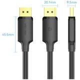 Vention Kabl HAKBG Displaport M/M V1.2 4K 1.5m