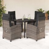  5-dijelni vrtni blagovaonski set sivi od poliratana | shoptok.hr