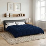  Ljetni pokrivač Šonerisan Tamno plava 200 x 220 cm Mikrovlakna | shoptok.hr