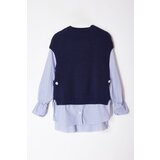 Trendyol Navy Blue Garni Detailed Knitwear Sweater | shoptok.hr