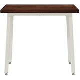  90 x 55 x 75 cm Čvrsto drvo akacije Tamno smeđa i bijela | shoptok.hr