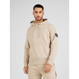 Calvin Klein Jeans Sweater majica boja pijeska / crna | shoptok.hr