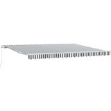 Tenda na ručno uvlačenje antracit i bijela 450 x 300 cm | Eponuda.ba