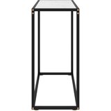  Konzolni stol bijeli 80 x 35 x 75 cm od kaljenog stakla | Eponuda.com
