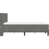  Okvir kreveta s madracem Tamno siva 137 x 190 cm Baršun | shoptok.hr