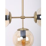 Squid Lighting stropna svetilka v zlati barvi s steklenim senčilom ø 15 cm Seagull | Shoptok.si