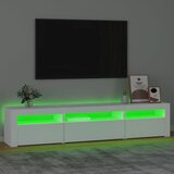 TV ormarić s LED svjetlima bijeli 195x35x40 cm | shoptok.hr