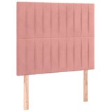  Za krevet s uzglavljem ružičasti 120 x 200 cm baršunasti | shoptok.hr